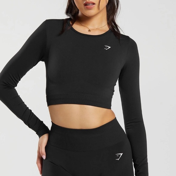 Gymshark Everyday Seamless Long Sleeve Crop Top - Picture 2 of 5